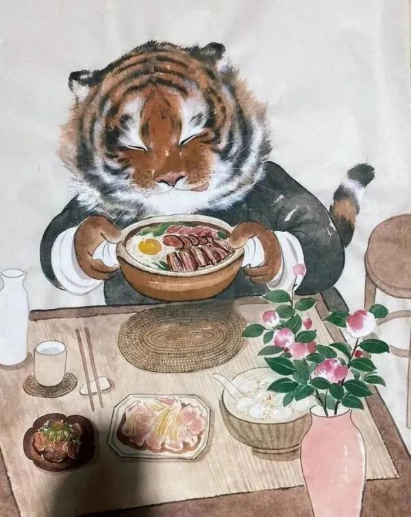 虎年萌虎的生活圖欣賞