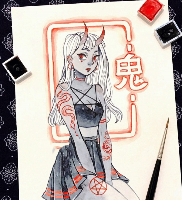 動漫的鬼怪形象如果以少女的樣子示人,可是畫得太好看就不嚇人了 動漫的鬼怪形象如果以少女的樣子示人,可是畫得太好看就不嚇人了