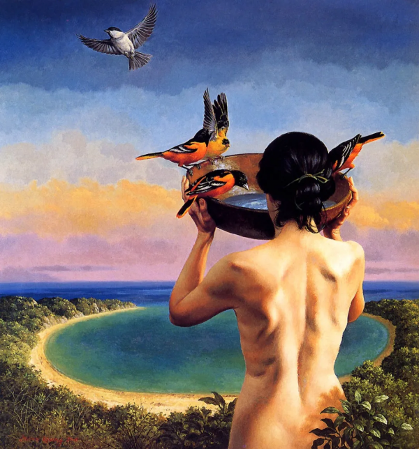 史蒂文-肯尼，大自然的美麗和神秘，在超現實畫作創意中表現