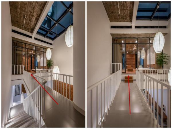 越南一棟房子4、5層,又高又窄,為什麼要把臥室分佈在天井兩側? 越南一棟房子4、5層,又高又窄,為什麼要把臥室分佈在天井兩側?