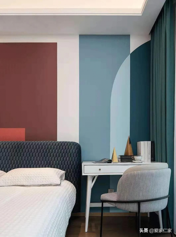 140㎡現代輕奢風格新房裝修，臥室背景牆加分