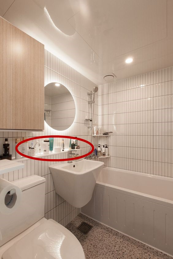 衛生間裡的10公分縫隙，被你們視而不見，韓國主婦眼裡卻是香餑餑