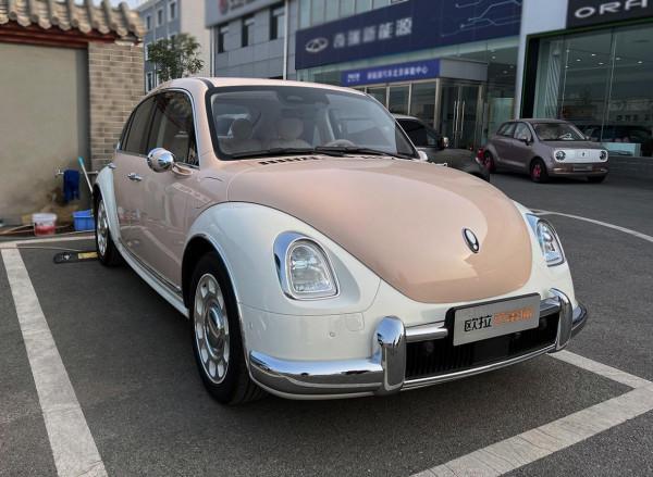 長城尤拉芭蕾貓實車到店，外觀很復古可愛，續航可達500公里