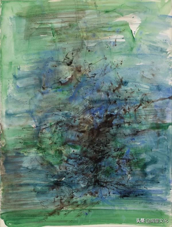 趙無極的水彩/水墨創作與其油彩齊足並馳 趙無極的水彩/水墨創作與其油彩齊足並馳