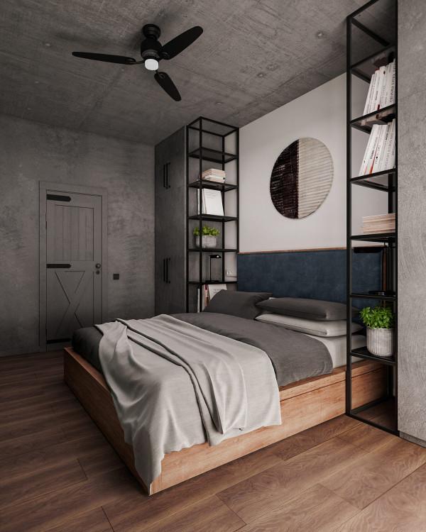 點點藍色帶來的深度和個性！2間60平小戶型設計