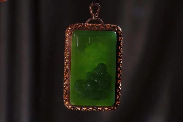 【金鑲玉.彌勒笑佛】