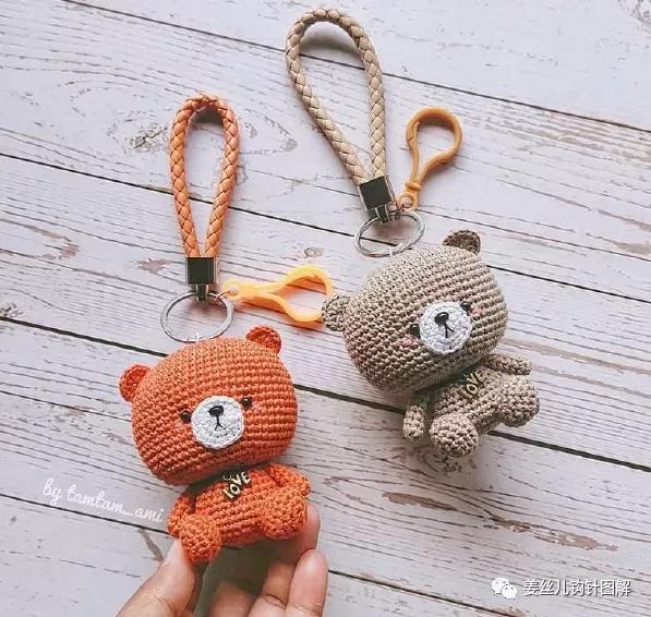 鉤針幾款小熊
