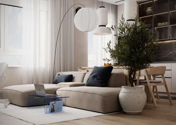 現代風小空間設計，簡約而明亮