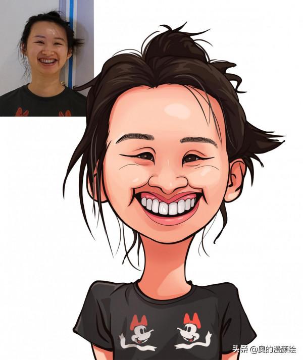 2021年畫的人物肖像漫畫作品精選