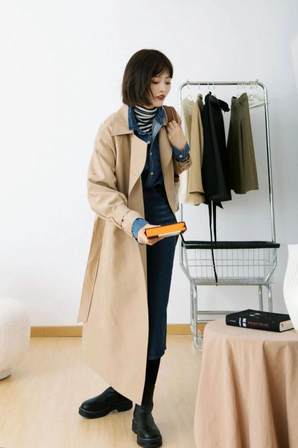 冬天怎麼穿裙裝？8套冬天不露腿的裙裝示範，保暖又好看