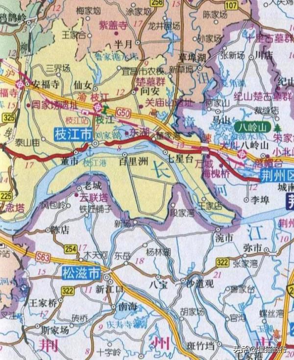 湖北省枝江市百里洲是長江中游最大江心洲，這裡的砂梨和棉花有名