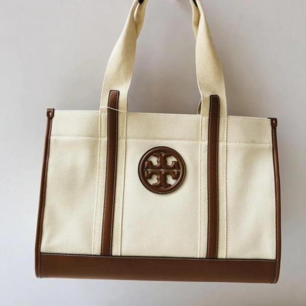 帆布購物袋，帆布配皮材料，經典大方