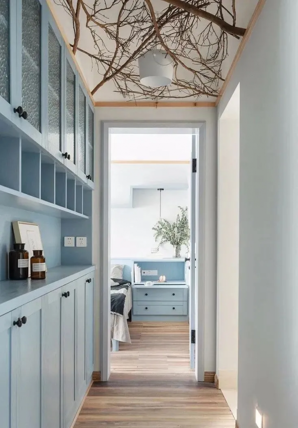 70平一居室，超大衣帽間，走廊收納櫃，陽臺榻榻米，都好喜歡