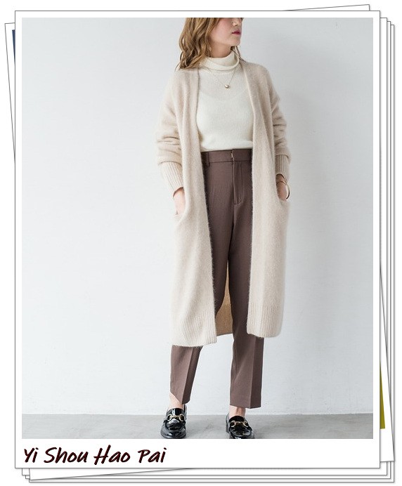 白色開衫的秋季輕熟風搭配示範!3種長度24例穿搭look分享 白色開衫的秋季輕熟風搭配示範!3種長度24例穿搭look分享