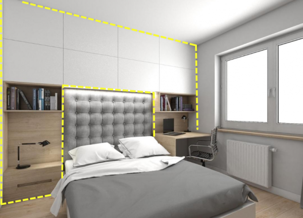 會設計的朋友，直接打造櫃體包住洗漱臺，收納空間瞬間翻2倍不止