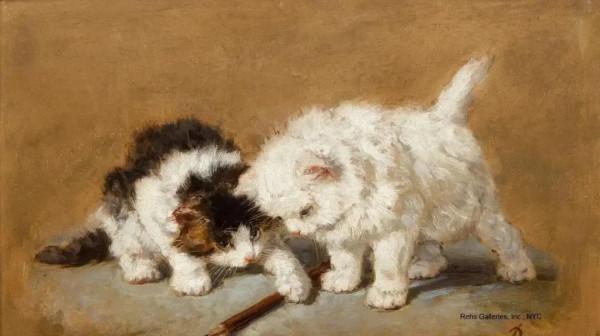 100年前她畫了超多貓，姿態萬千，惟妙惟肖