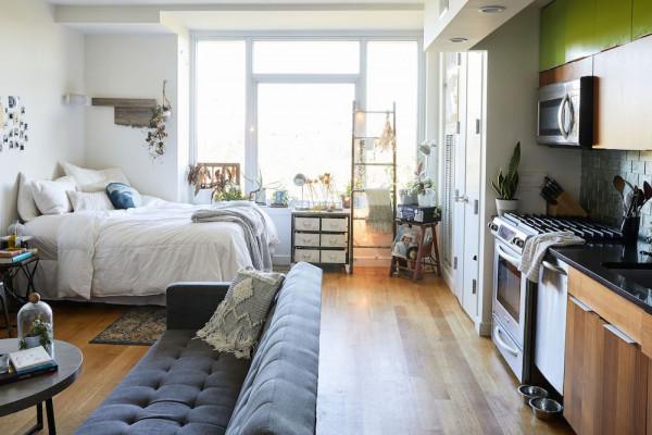 28㎡的開放式一居,用喜好將空間填滿,和狗狗的獨居生活 28㎡的開放式一居,用喜好將空間填滿,和狗狗的獨居生活