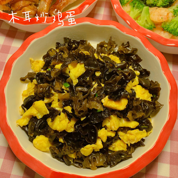 #一學就會快手菜#減肥減脂菜 高纖維高蛋白 木耳炒蛋