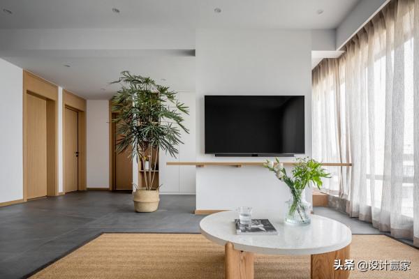 102㎡日式三居，百萬打造出的自然空間，日子過得與世無爭