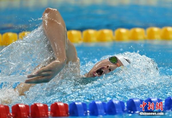 汪順實現全運會男子400米混三連冠