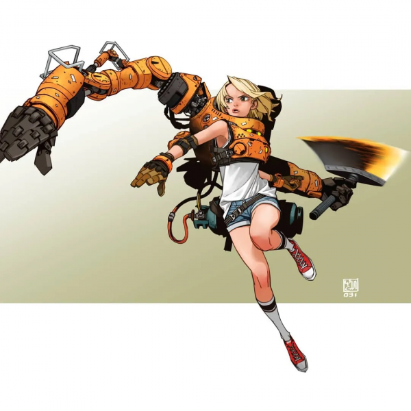 畫熱血漫畫的人設，真酷