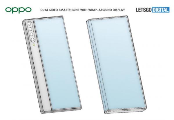OPPO新專利曝光：環繞屏設計+長條區域