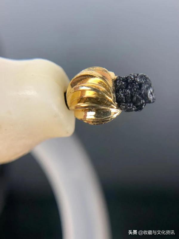 高古三才環配高古和田玉羊吊件鑑賞