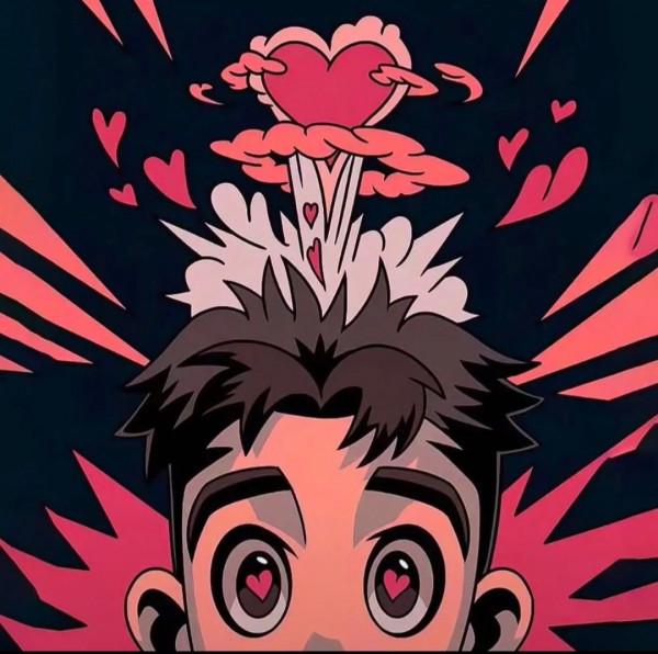 插畫風漫畫風情侶頭像 | 遇見即是上上籤