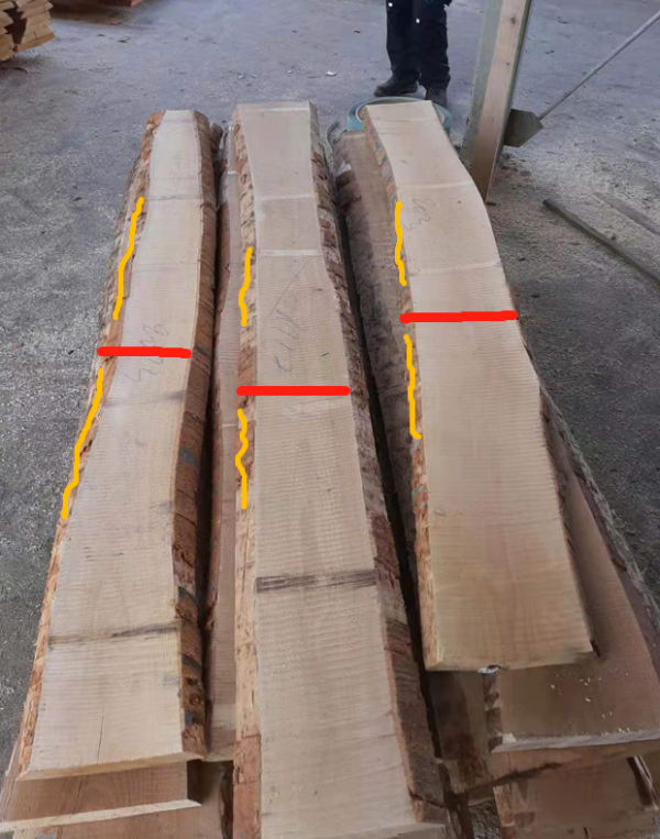 櫸木毛邊板材有多少種量尺方式? 櫸木毛邊板材有多少種量尺方式?