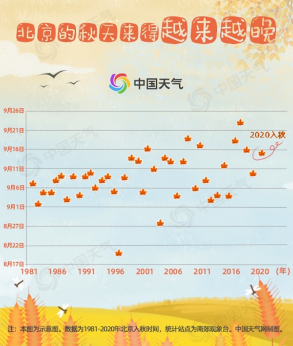 北半球的秋葉為什麼落得晚了？風速減弱的影響不亞於氣候變暖