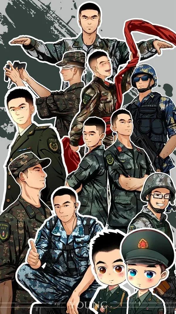 硬核軍人手機桌布：青春有很多樣子，很慶幸青春裡有穿軍裝的樣子