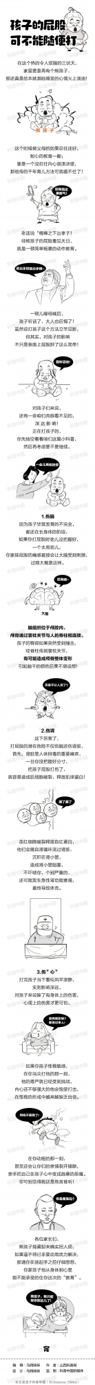 孩子的屁股可不能隨便打，這三個傷害可不是鬧著玩的