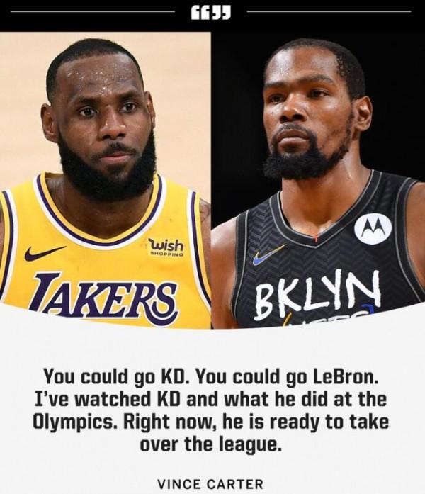 卡特：杜蘭特准備好了接管聯盟