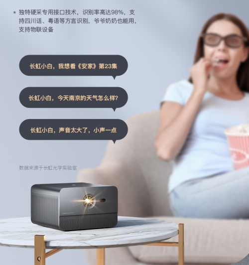 長虹智慧投影儀 閤家開心過春節