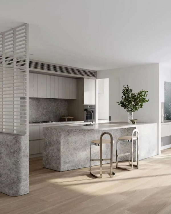 廚房凹造型無需太費力，圓潤一點就挺好