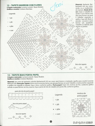 精美的鉤針掛毯十多款（附清晰圖解）喜歡的姐妹快進來哦