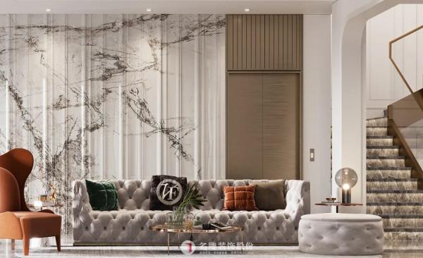 600㎡意式輕奢，大理石恰到好處的時尚雅緻
