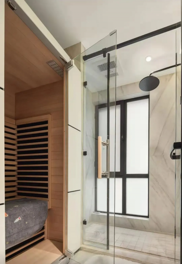 82㎡現代簡約風格新房裝修，入戶花園改造卡座餐廳