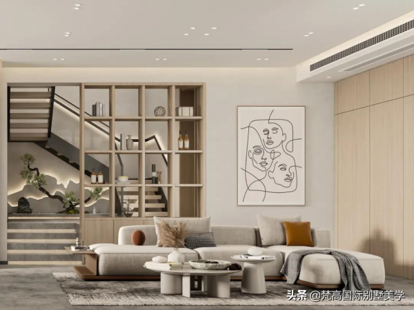 別墅案例｜以現代極簡美學打造中式風的居所，展現獨特的美