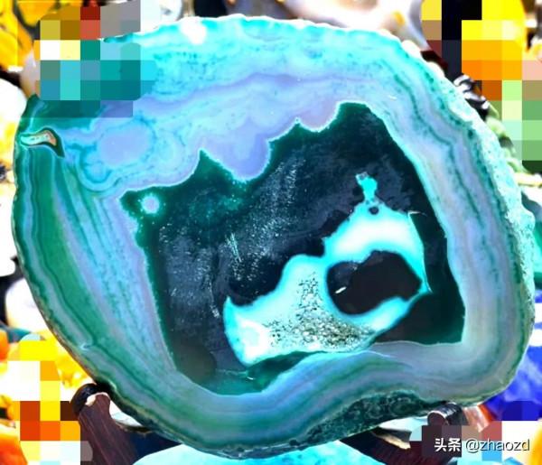 珍貴多彩瑪瑙奇石鑑賞