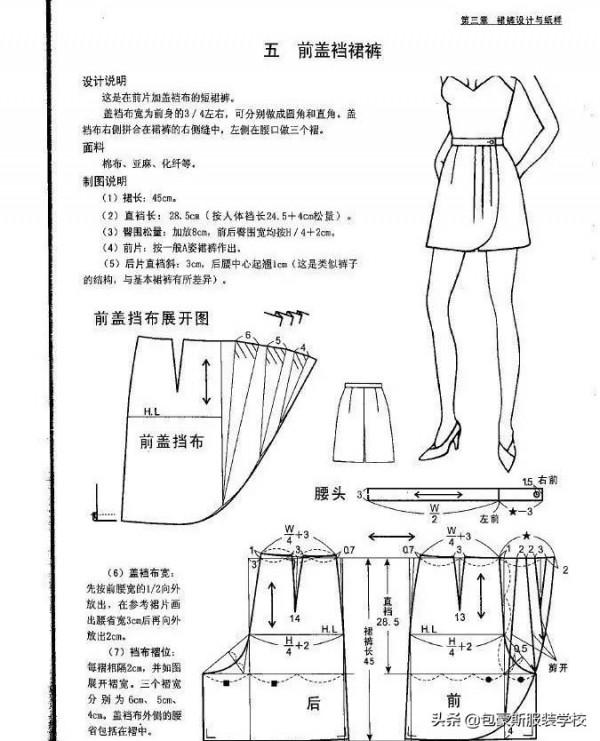 春夏季超多款裙褲裁剪圖