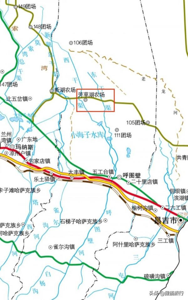 新疆有一個叫芳草湖的地方,有6萬多人口,位於呼圖壁河下游 新疆有一個叫芳草湖的地方,有6萬多人口,位於呼圖壁河下游