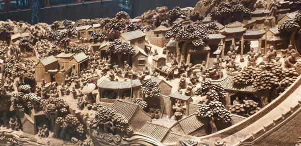 絕世木雕,清明山河圖 絕世木雕,清明山河圖