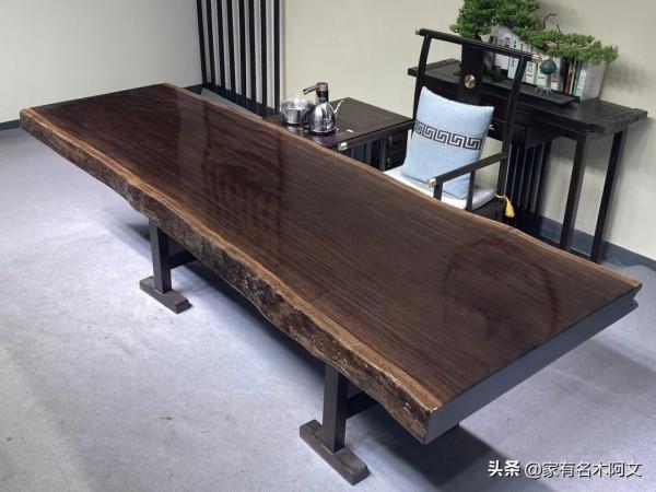 黑檀（風車木）實木大板，紋形不錯哦