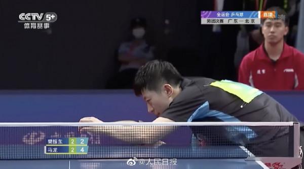樊振東戰勝馬龍，廣東隊贏得乒乓男團冠軍