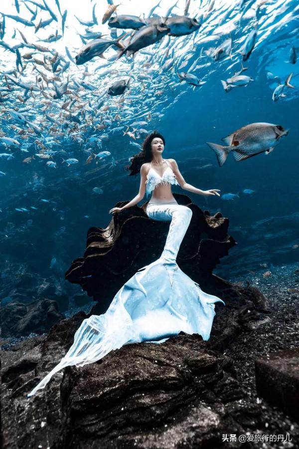 宣璐化身美人魚，優雅靈動，美麗動人