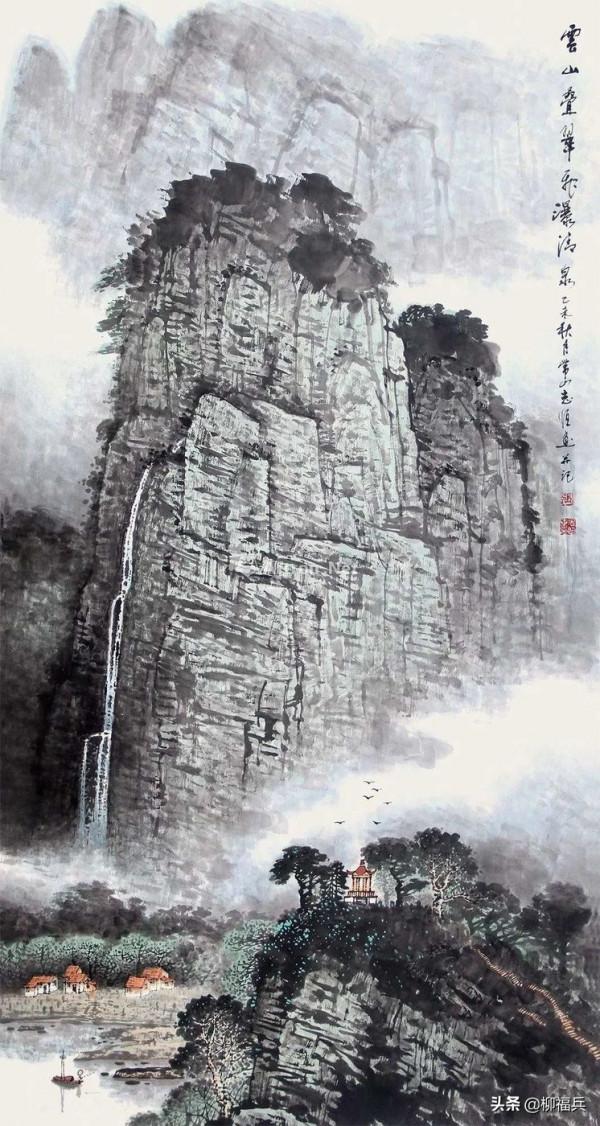 名家山水畫《疊翠圖》欣賞