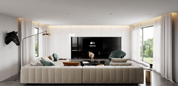 200㎡現代輕奢風3房2廳，邂逅時尚優雅的生活格調