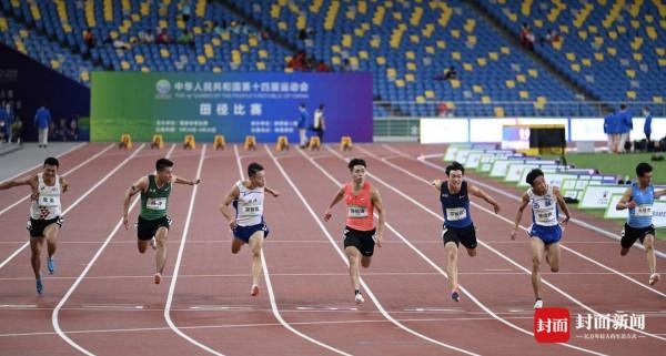 全運會田徑比賽啟幕 四川飛人晉級百米決賽