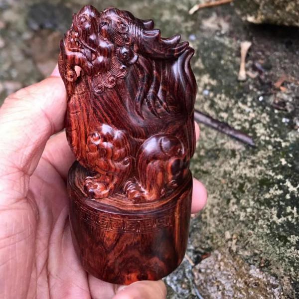 海黃紫油梨老料招財貔貅